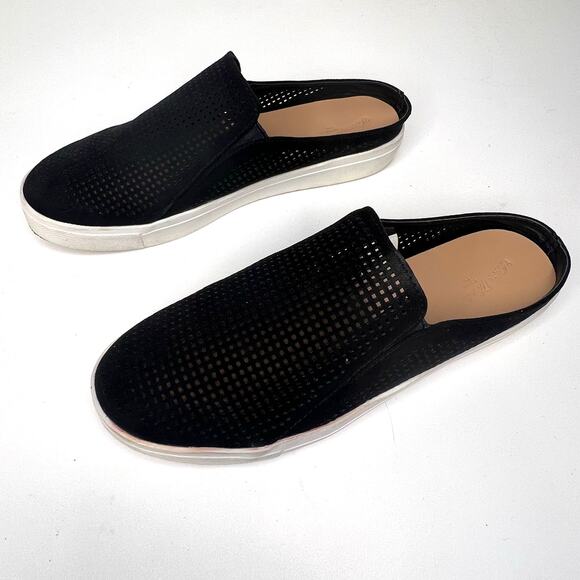 Universal Thread Meena Women's 10 Black Mesh Backless Slip On Sneakers Mules - Picture 4 of 10